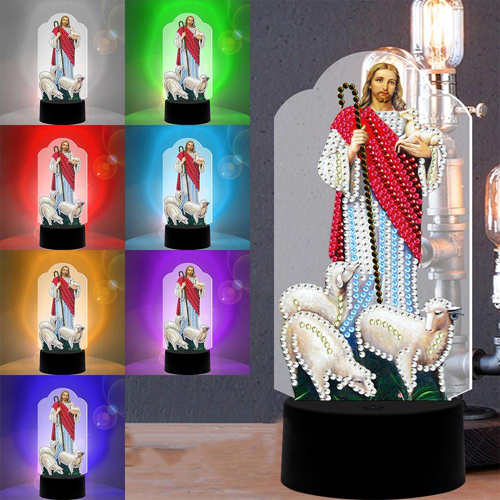 

Алмазная мозаика своими руками 7 цветов ночник светодиодная алмазная вышивка домашний декор DP09