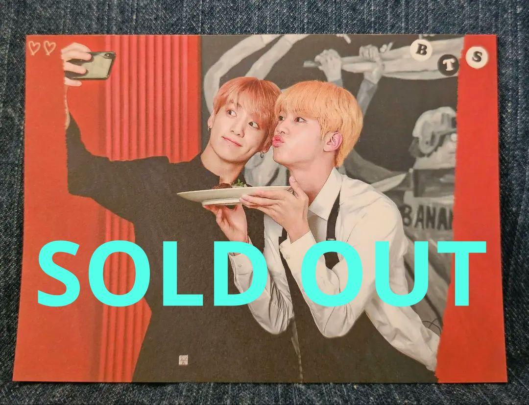 

[USED] Out of stock. BTS Jin-guk memo pad 20 sheets Korean producer