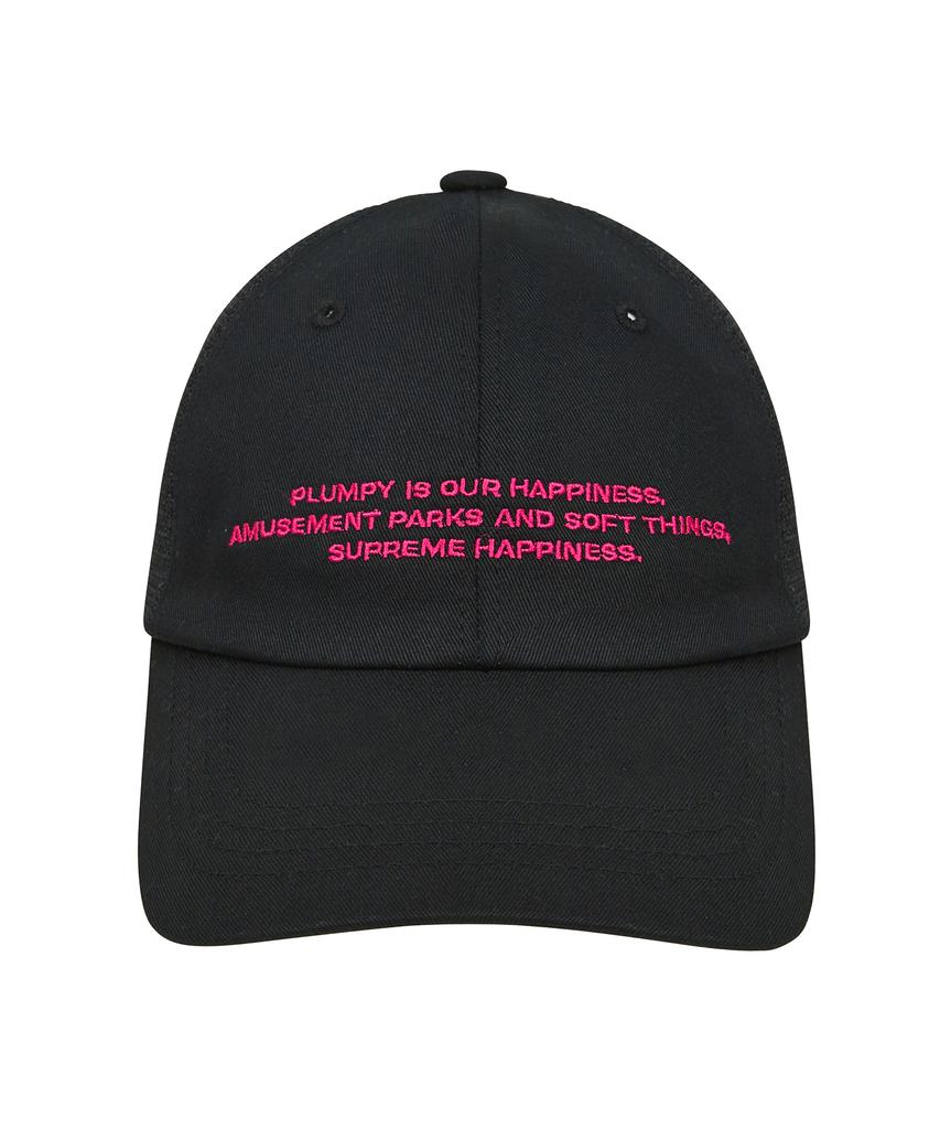 LUVISTRUE Py Lettering Mesh Cap(Black)