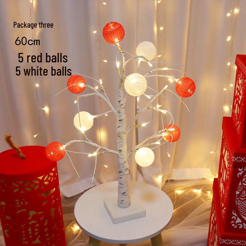 Chinese New Year Festive Decorations: Red Packet Tree & Lanterns for Home and Living Room