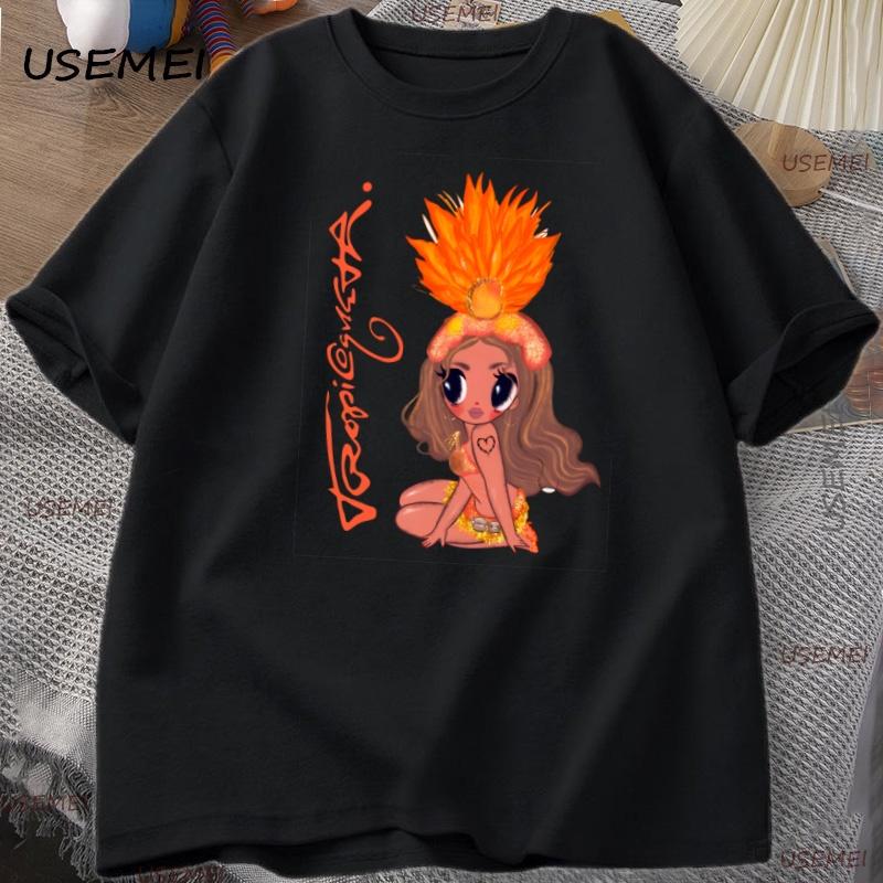 Karol G Tropicoqueta T Shirt Latina Music T-shirt Funny Graphic Tshirt Cotton Short Sleeve Comfortable Clothes Streetwear Tops