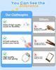 60PCS Clear Clothes Pins for Baby Shower , Transparent Acrylic Clothes Pin Bulk, 1.4'' Mini Clothespins for Photos, DIY Crafts