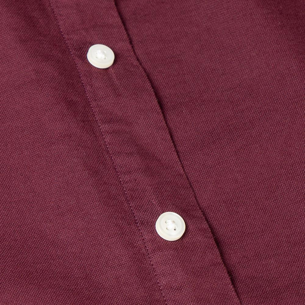 Polo Ralph Lauren SS22 Einfarbig Kleines Pony Bestickt Locker Langarmhemd Herren Hemden Burgunder MNPOWOV16822491-600