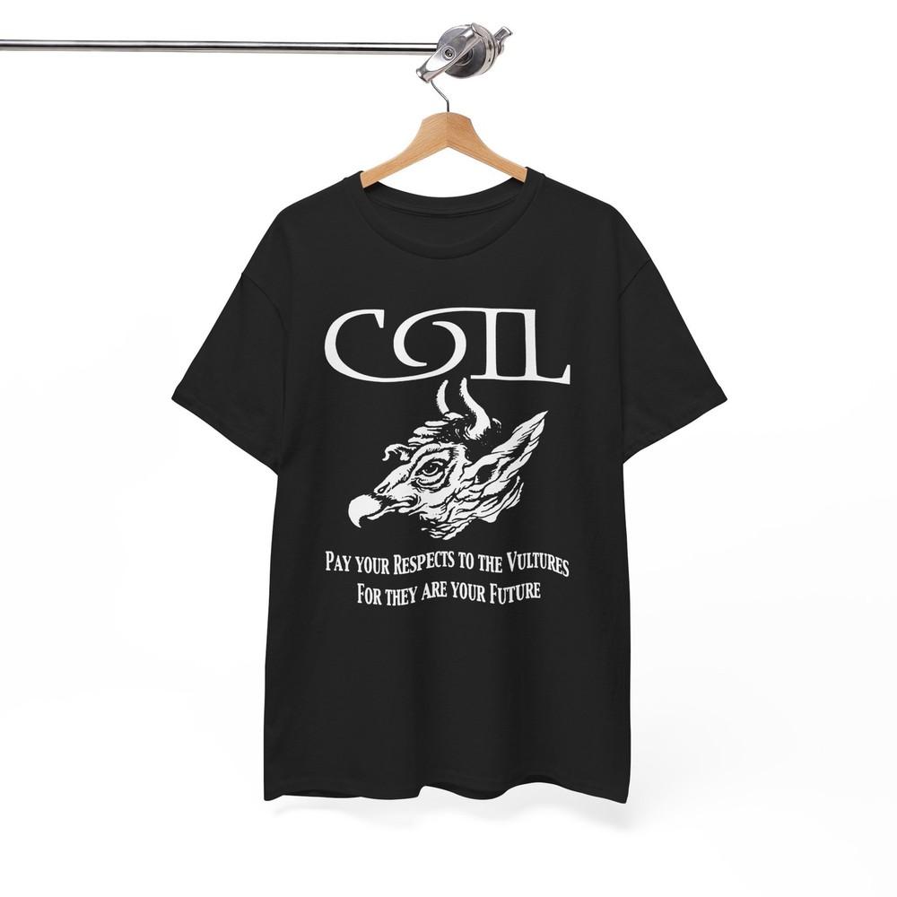 

COIL Vultures Shirt Coil Band Throbbing Gristle Noise Music Band Unisex Tee Unisex T-Shirt XXXXL