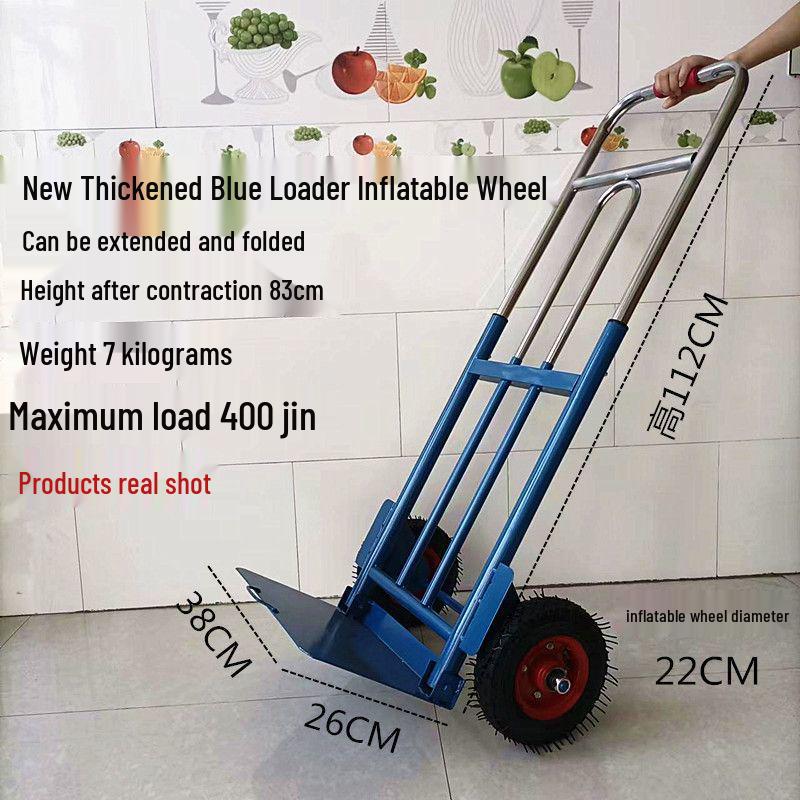 Heavy Duty Folding Stair Climbing Handcart - Portable Shopping and Luggage Cart