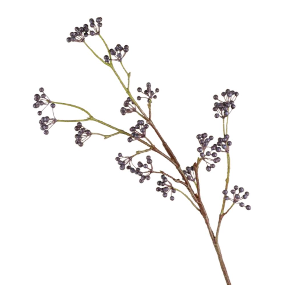 

Real Touch Berry Fruit Branches Realistic Fake Plants Outdoor Garden Decor чёрный