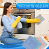 6 Pack 100% Cotton Wash Cloth, 13x13 Inch Highly Absorbent and Soft Feel Fingertip Towels, Machine Washable Washcloths for Bathroom, Gym, Hotel, Spa