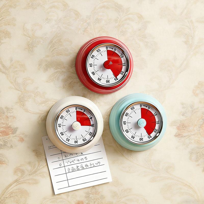 Mechanical Kitchen Timer Visible Magnetic Countdown Alarm for Home Baking Cooking Outdoor Picnic Time Reminder