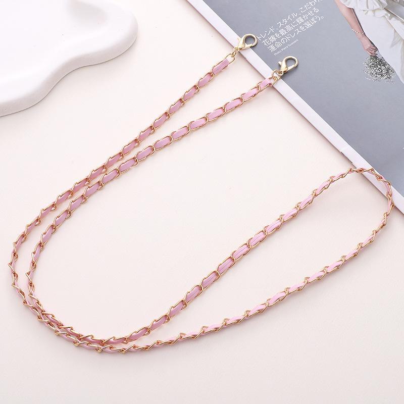 Handmade Leather Crossbody Phone Case with DIY Jewelry Pendant - Small Fragrance Style for Girls