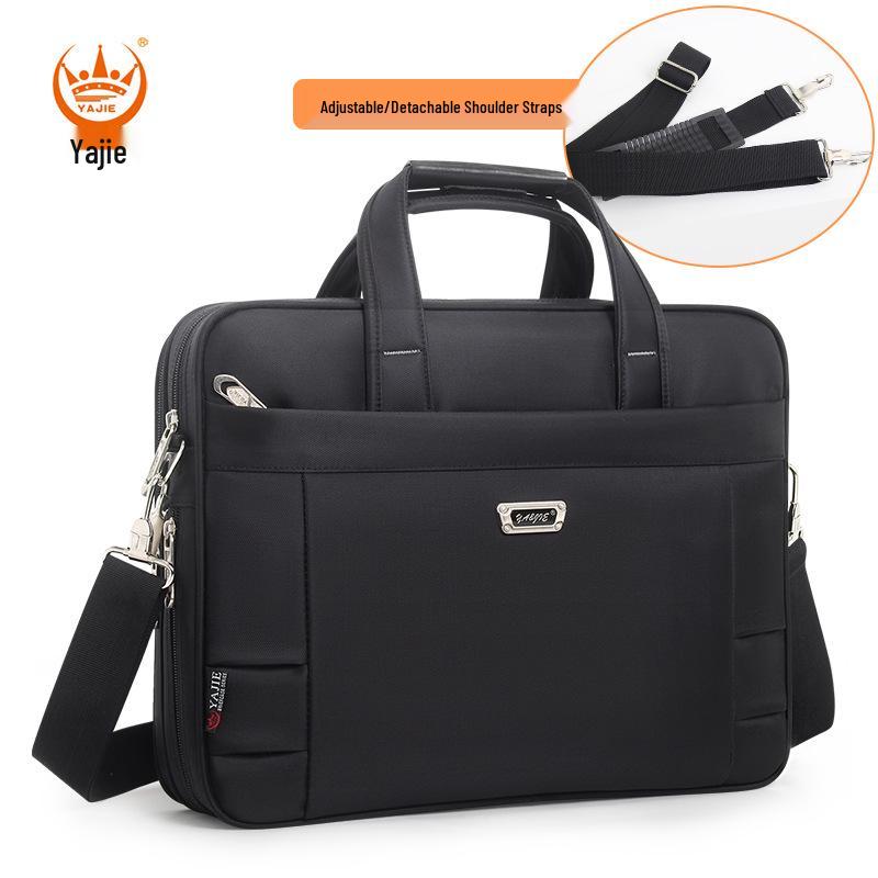 

15.6 Waterproof Oxford Laptop Bag: Business Casual Crossbody Handbag with Large Capacity 14-inch S чёрный