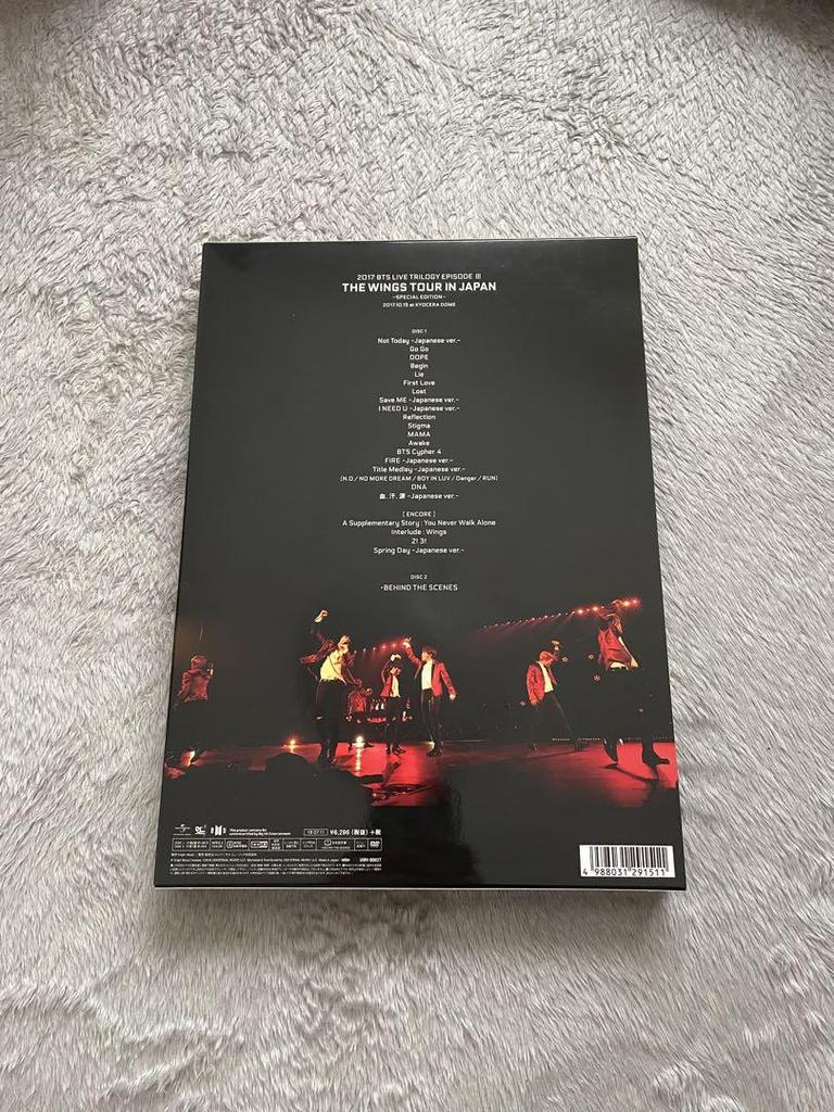 [USED] Official BTS THE WINGS TOUR 2017 First Limited Edition DVD