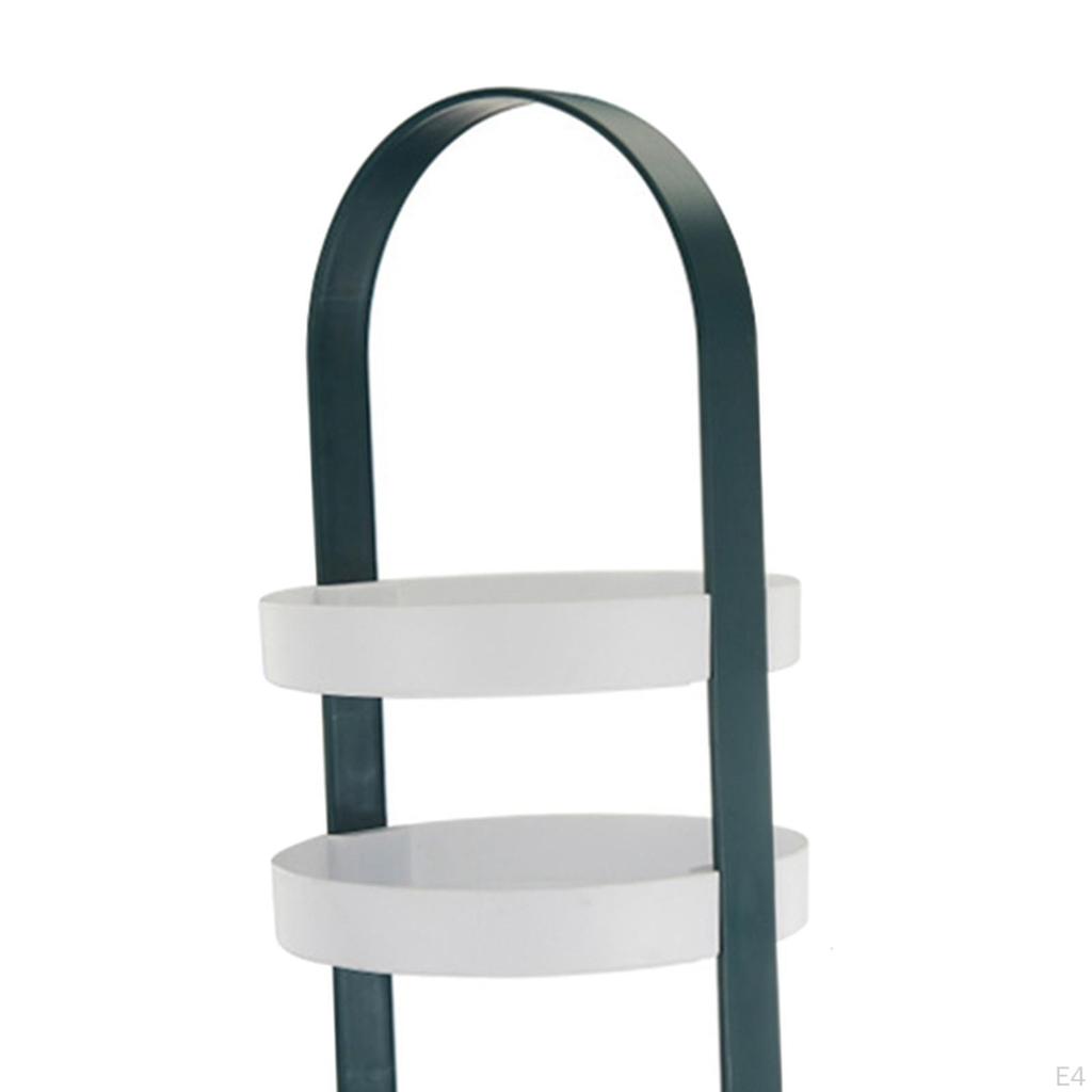 Rohový úložný stojací regál na make-up 3patrový stojan na svačinu, ovoce, cupcaky, toaletní podnosy