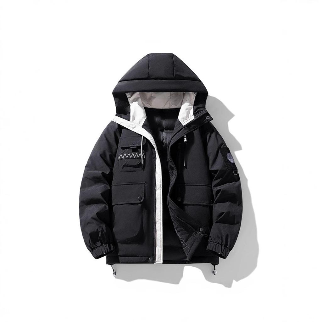 2025 Men's Daily Short  Jacket Fleece-Lined WindproofWarm thickened coat