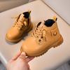 New Children's Soft-Sole Martin Boots | Stylish Yellow Boots for Boys & Girls, Side-Zipper Boots for Toddlers & Young Kids