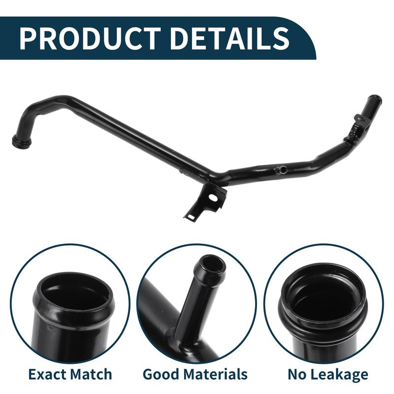 Motoforti Radiator Hose Heater Hose Radiator Outlet Hose Pipe for Honda Accord 03-05 No.19510RAAA00 Iron Coolant Pipe Black 1 Pc