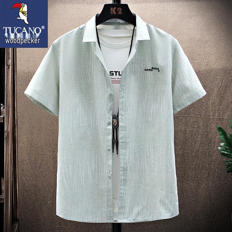 

TUCANO Men s Short Sleeve Ice Silk Shirt XL