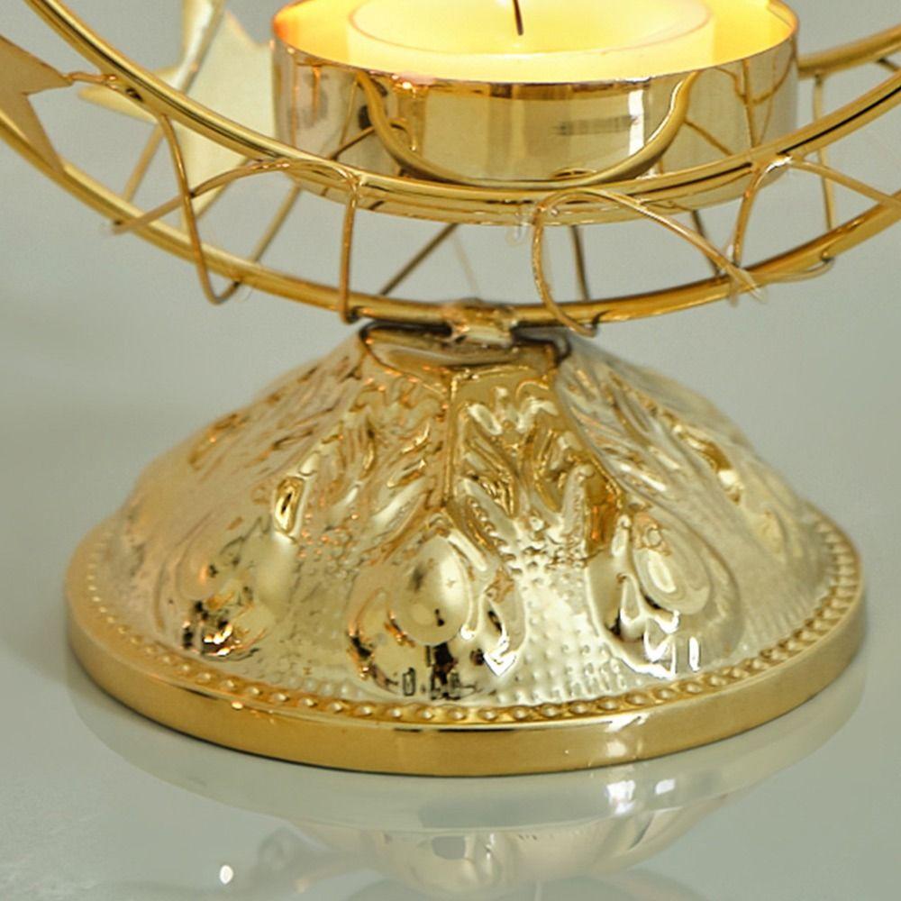 Eid Al-Fitr Metal Incense Burner Gold Silver Black Tea Light Cup Stand  Ramadan Decoration