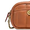 COACH Camera Leather Camera Bag, Small Square Bag, Crossbody Bag, Shoulder Bag Small Women's Caramel Brown C4814-B4NL4