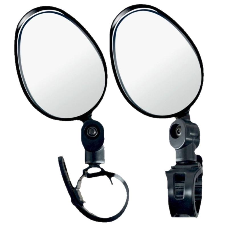 

1/2Pcs 360 Degree Adjustable Rotatable Universal Cycling Handlebar Rear View Mirrors For Road Bike Oval Bicycle Rearview Mirror