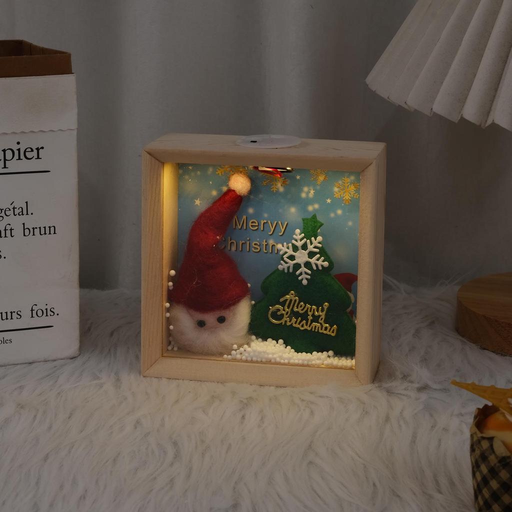 LED Weihnachtsmann Weihnachtsbaum Glas Lampenschirm Geschenk