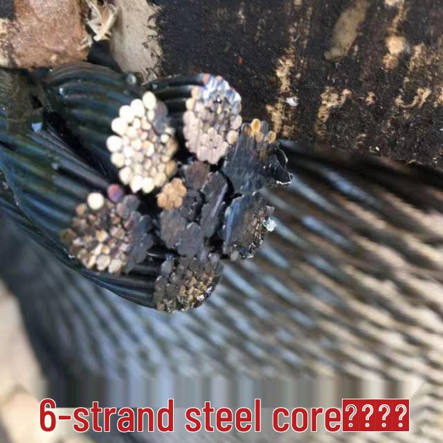 6-Strand Steel Wire Rope with Fiber Core for Electric Hoists and Tower Cranes