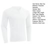 Autumn Spring Men Sport Top Slim Fit V Neck Pullover Stretchy Long Sleeves Pure Color Mid Length Fitness Exercise Daily Wear Shirt