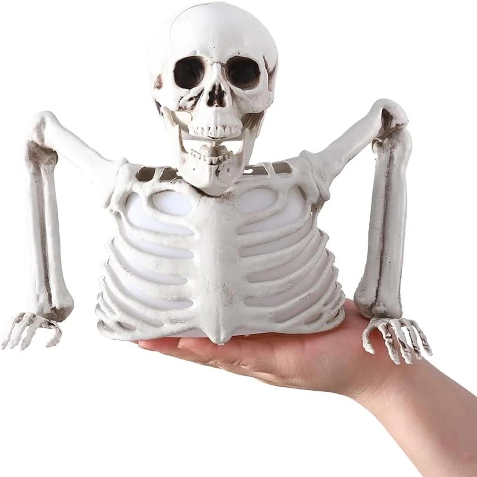 

Halloween Skeleton Decorations With Colorful Light, Scary Groundbreaker One Size