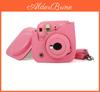 Стильний чохол Caiul для камери Instax Mini 8/8+/9, варіант кольору: Морозний світло-блакитний