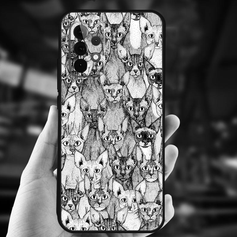 Sphynx Sphinx Katze Hülle Für Samsung Galaxy A34 A06 A05 A32 A16 A55 A36 A26 A54 A14 A22 A52 A35 A15 A53 A13 A56