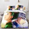 Fashion 3d Printing Anime Hunter × Hunter Bedding Set Single Twin Full Queen King Size Bed Set Adult Kid Bedroom Duvet Cover Set