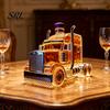 Liquor Storage Truck-Shaped Glass Whiskey Decanter, Vintage Carafes for Spirits, Bottle with Airtight Seal, Home Bar Decor Spirits