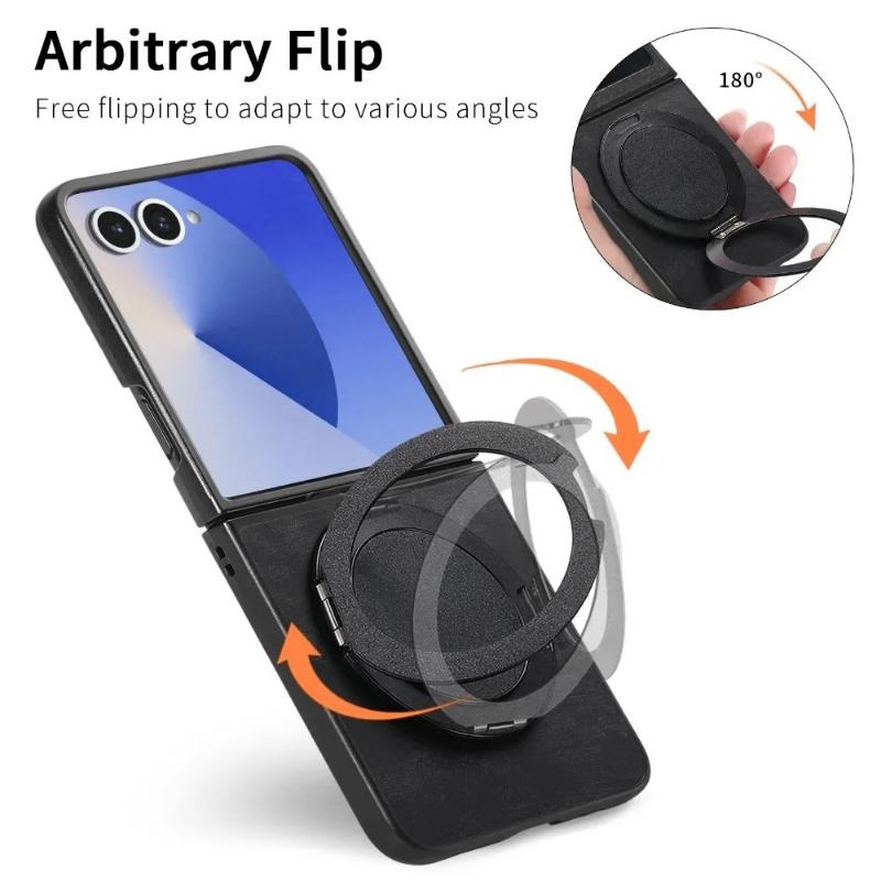 Magnetic Case for Magsafe Samsung Galaxy Z Flip 7 6 5 4 3 Z Fold 7 6 5 4 3 Macsafe Ring 360° Rotating Invisible Kickstand Cover