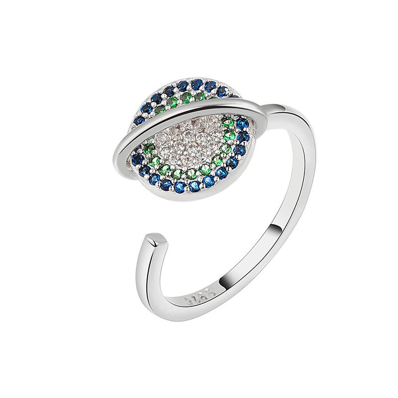 Tancise Classic 925 Sterling Silver  Zircon Ring Ladies Jewelry Wedding Promise Party Gift