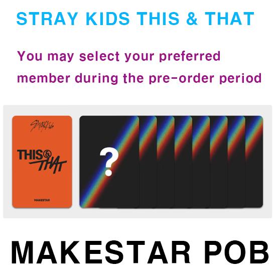 MAKESTAR Only Official Photocard POB STRAY KIDS THIS & THAT