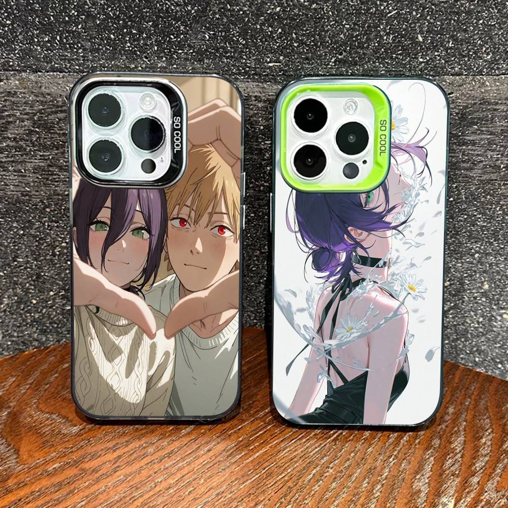 Chainsaw Man The Movie Reze Arc Phone Case Color Silver Shell For lPhone 17 16 16e 15 14 13 12 11 Pro Max Plus