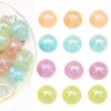 5Pcs Acrylic Colorful Side Hole Ball Beads For DIY Necklace Bracelet Earrings Jewelry Making Craft Accessories