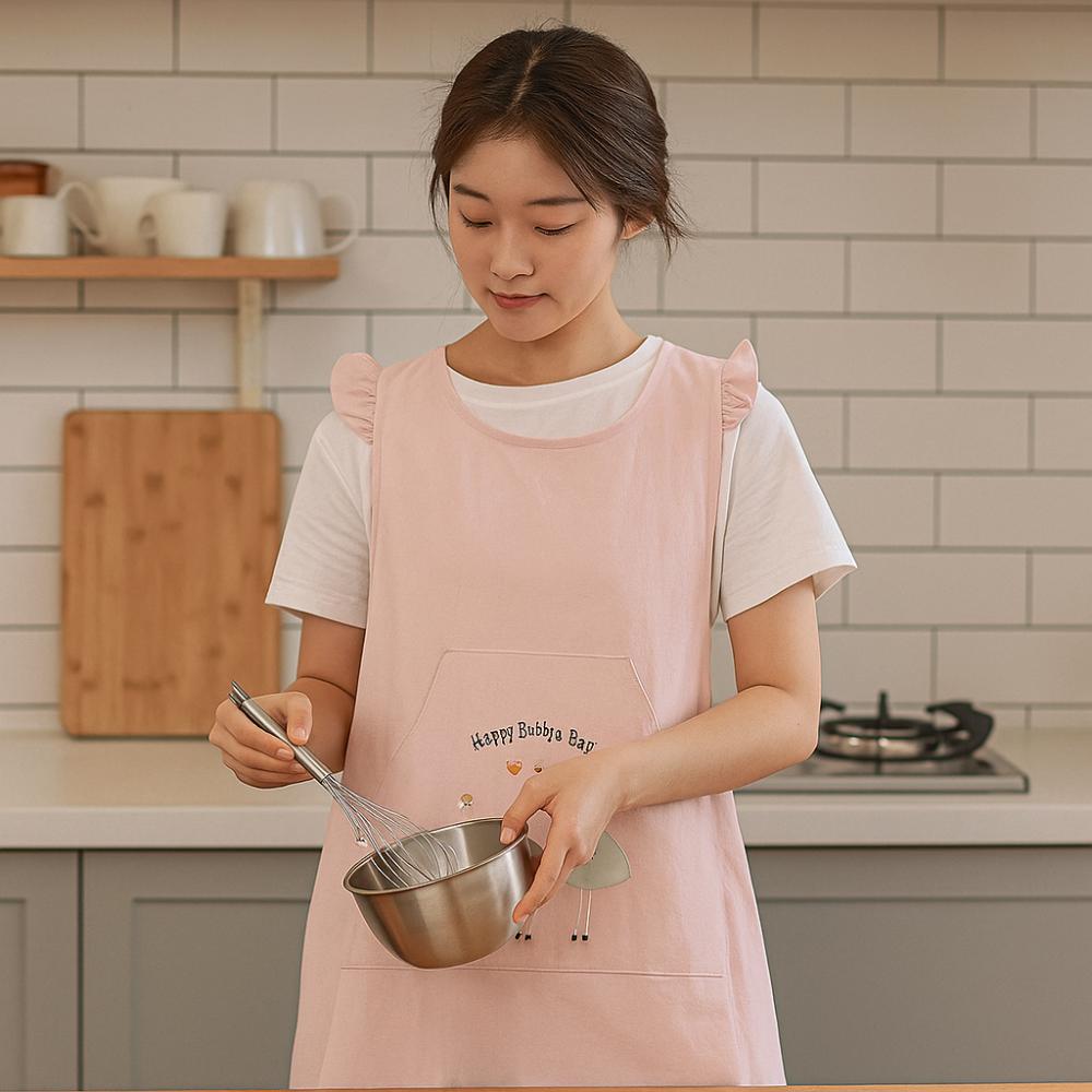 Soft Vest Style Apron Breathable Wide-Shoulder Apron Cartoon Kitchen Apron  Restaurant