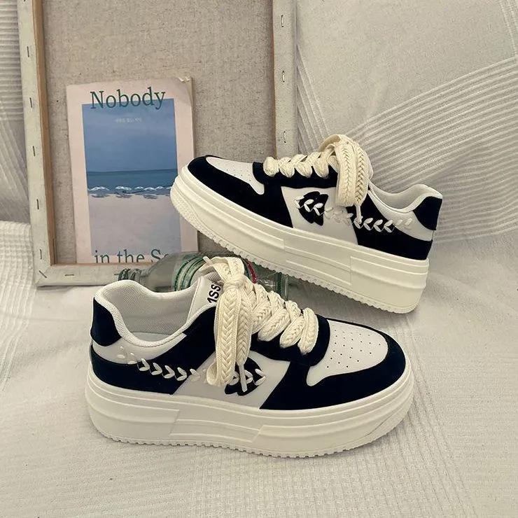 Summer women's shoes new shoes spring trendy versatile niche board shoes casual platform wheat ears