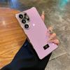 Luxury Glitter Rhinestone Plating Soft Edge Glossy Phone Case For Samsung Galaxy S26 Ultra S25 Edge S24FE S23 Plus Protect Cover