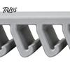 Ventilated Lid Storage Rack Crisper Rack, with 5-Slot Partition, Adhesive Wall Mount Anti-Mold Mold Resistant Holder Hanger, Space Saving Organizer
