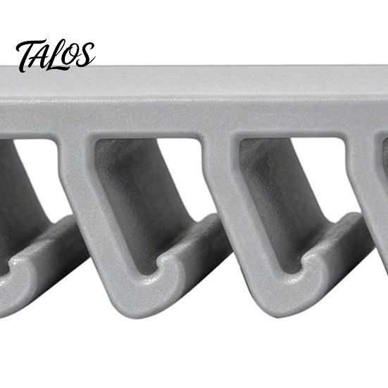 Ventilated Lid Storage Rack Crisper Rack, with 5-Slot Partition, Adhesive Wall Mount Anti-Mold Mold Resistant Holder Hanger, Space Saving Organizer