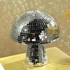 Mushroom Disco Ball Mirror Reflective Home Decoration Crafts Mushroom Ornaments Technology Bar Atmosphere Decoration Miniatures