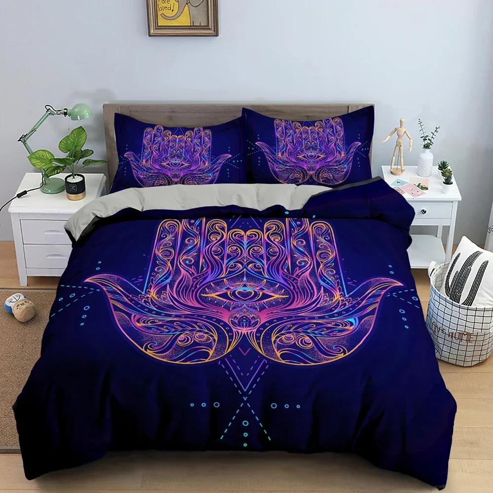 Divination Hand Duvet Cover Psychedelic Comforter Cover Bedding Set Personality Quilt Cover Queen King Size Bedclothes 2/3 Pcs