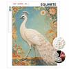 Pearl Painting 5D DIY White Peacock Gemstone Art Diamond Painting Kit for Adults/Beginners Gift Ideas Home Decor Wall Hanging Ornament