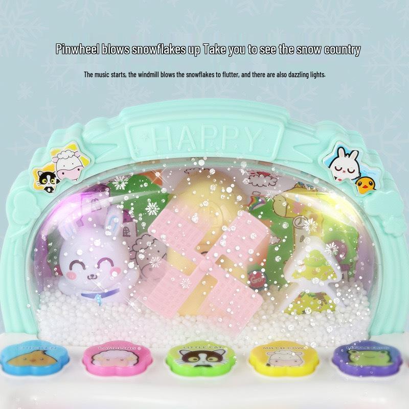 Snowflake Musical Keyboard Toy for Early Childhood Development, Ages 0-2