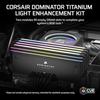 Corsair DOMINATOR Titanium DDR5 RGB Light Enhancement Kit - 2 Modules - 0GB RAM - CORSAIR iCUE Compatible - Black