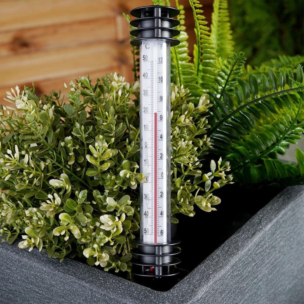 Outdoor Garden Thermometer Sticking Into the Ground for Temperature Measurement 23 Cm