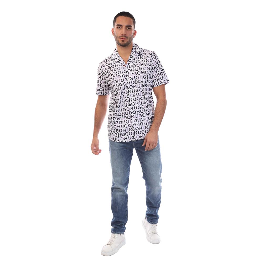 Boss Mens Ellino Short-Sleeved Shirt