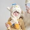 Fluffy Kids Ear Protection Cap Solid Color Children Plush Pullover Cap  Autumn/Winter