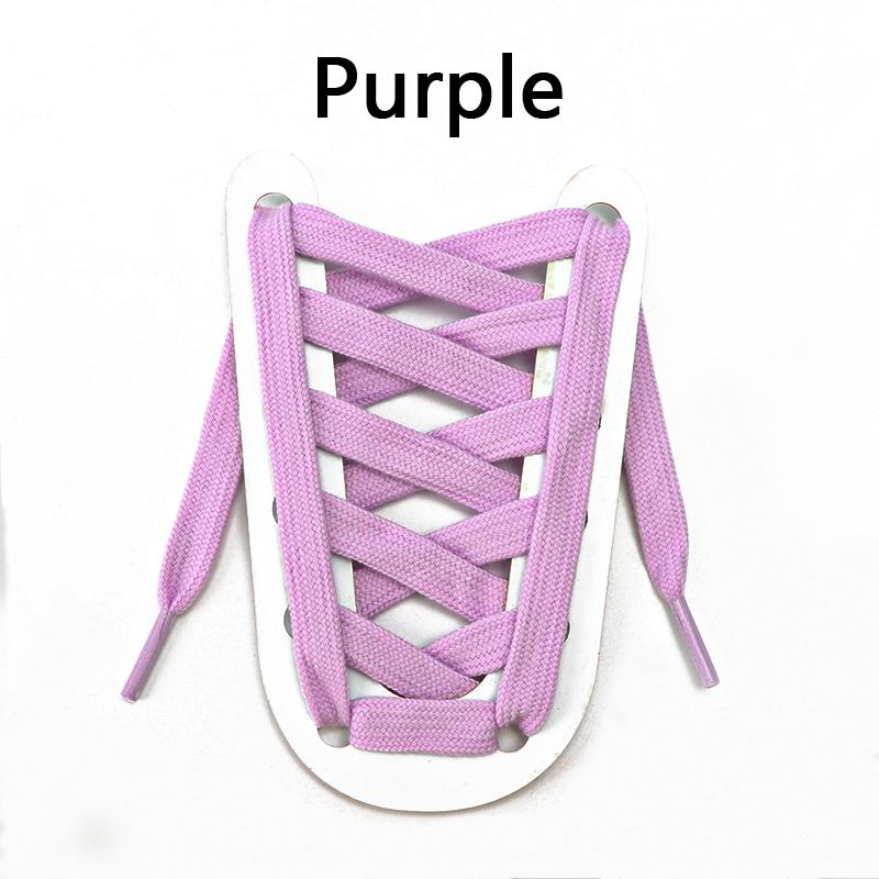 1 Pair Flat Shoelaces for Sneakers Rugged Wear-resistant Classic Canvas Sports Shoe Laces Women Men Shoelace Solid Double Cotton
